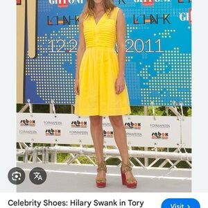 Tory Burch Yellow Silk/Cotton Dress
